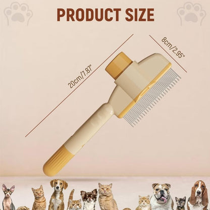 Pet Grooming Brush with Soft Fur Care