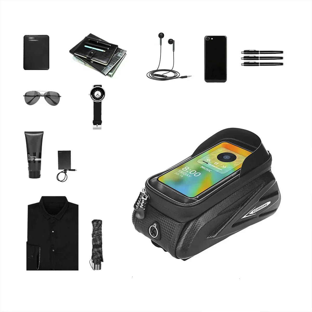 Waterproof Cycling Backpack with Phone Pocket & Audio Jack