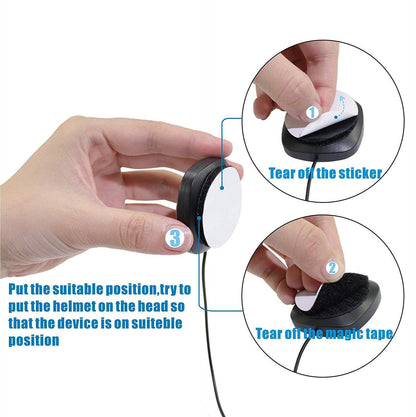 Compact Helmet Audio Headphones