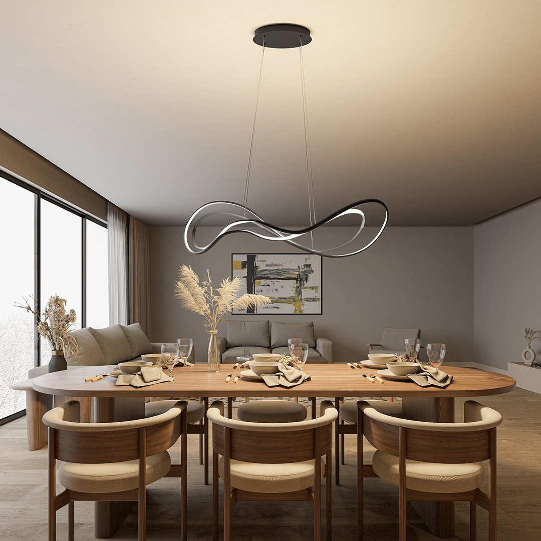 Bright LED Hanging Light with Soft Glow