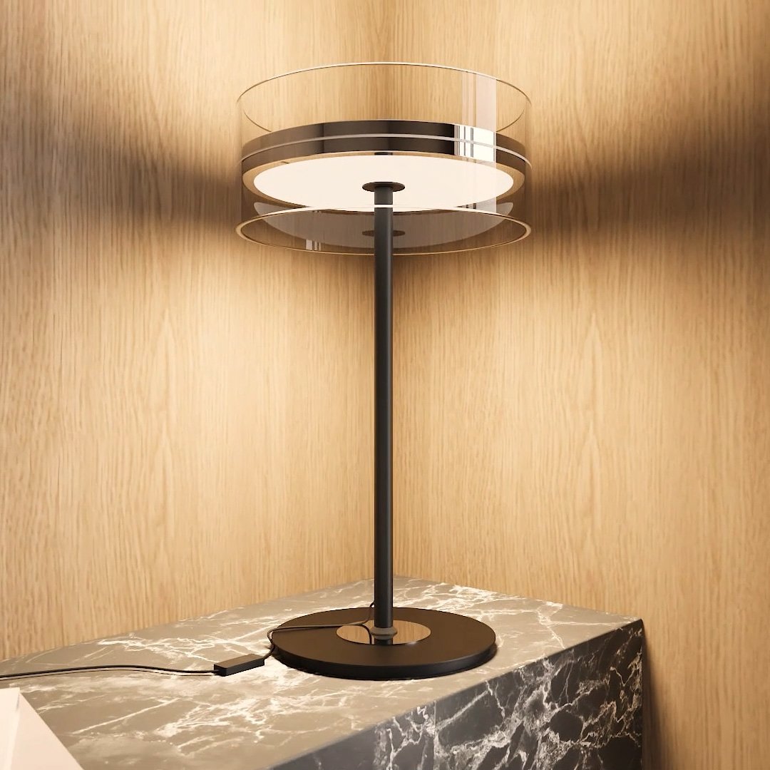 Sleek Glass Hanging Light