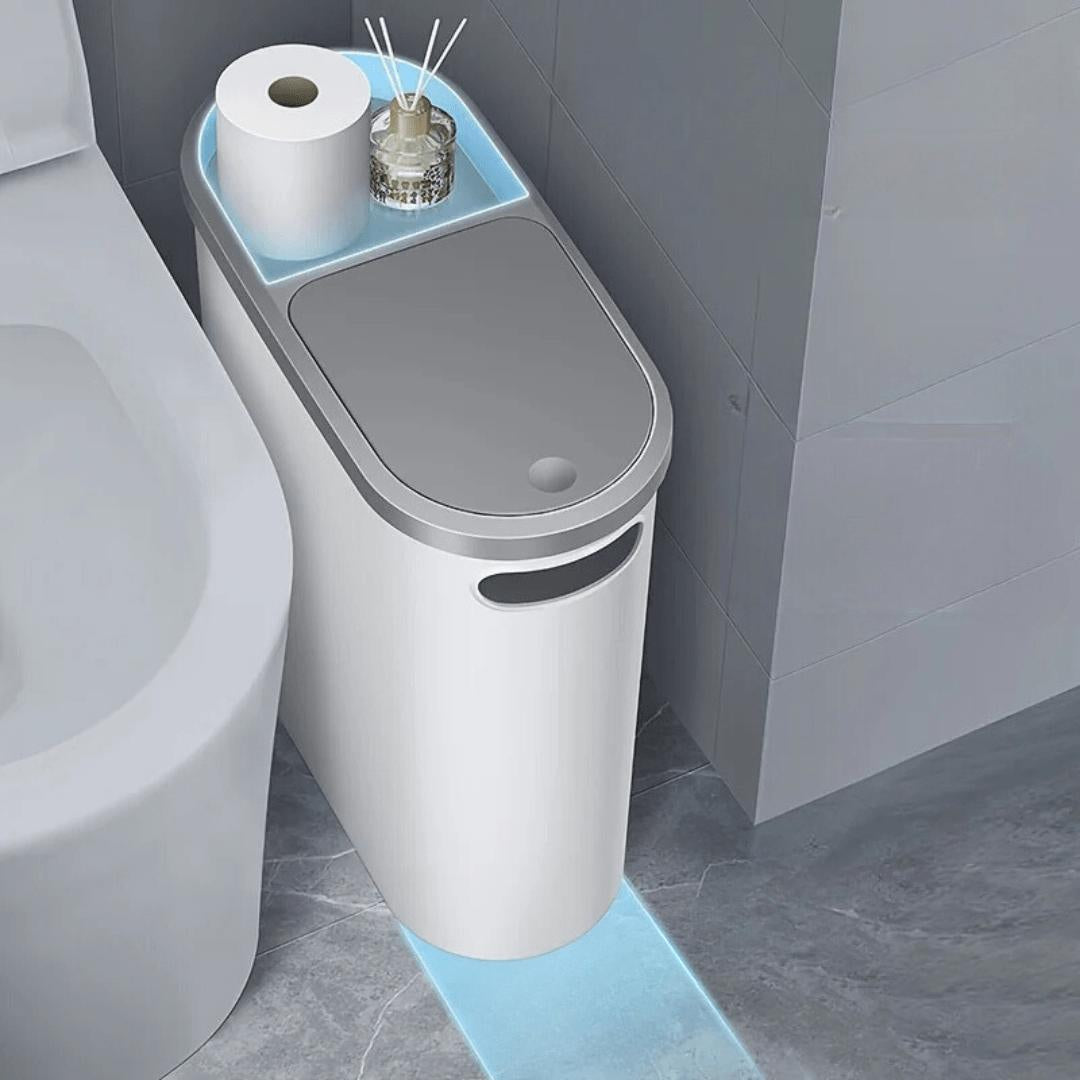 Big 10L Bathroom Trash Can Compact Design - Fesara