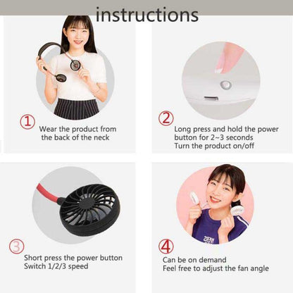 Cooling Neckband Portable Fan