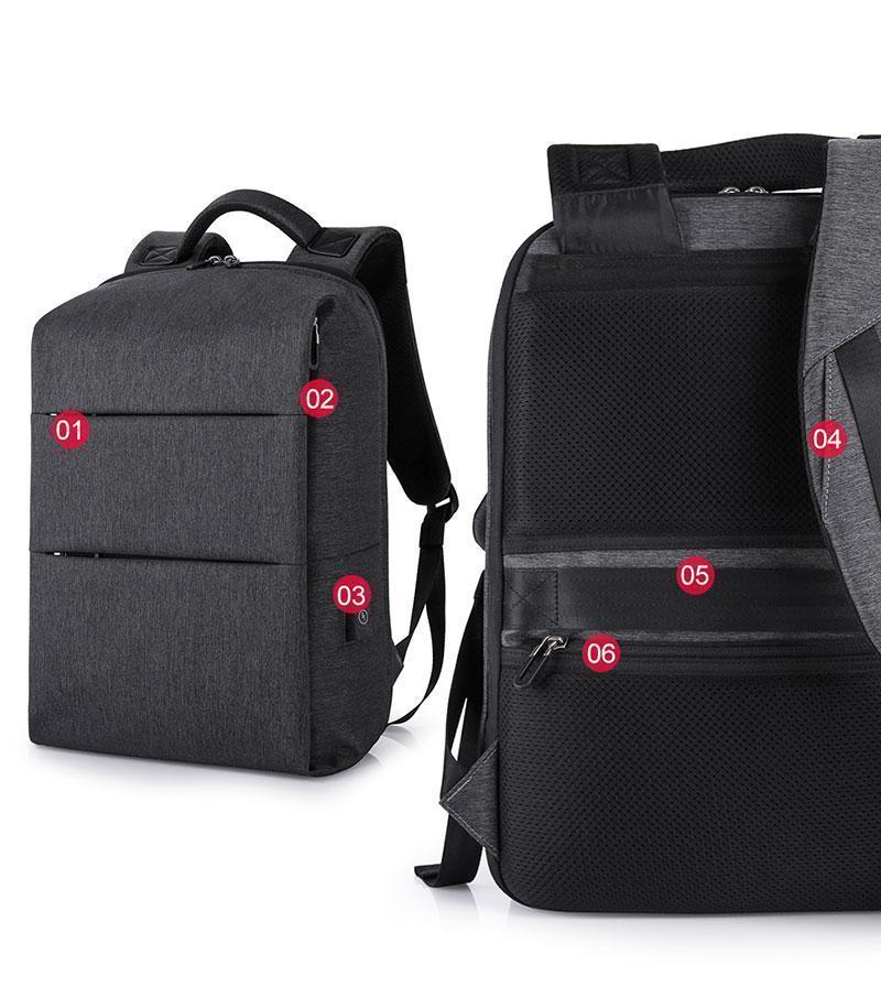 Spacious USB Laptop Travel Bag