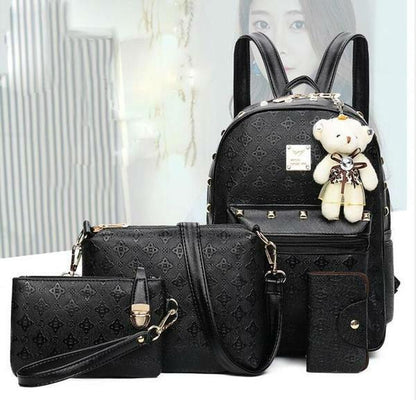 Stylish Women's Teddy Bear Purse Set