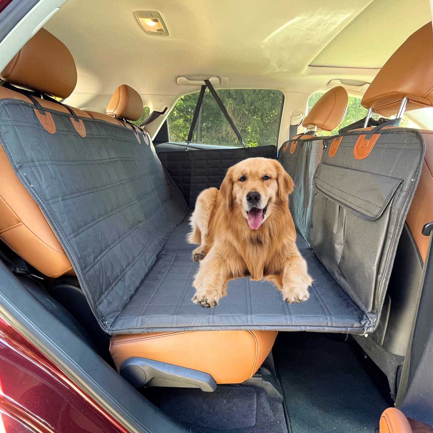 Pet Car Back Seat Extender with Door Protectors