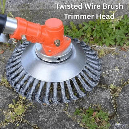 BladePro – 360° Carbon Steel Wire Brush Cutter Head for Grass & Weed Trimming - Strimmer Head - Wild Eye Vision