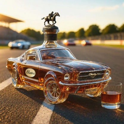Unique Bronco Engraved Whiskey Decanter