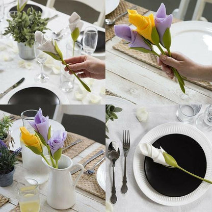 Colorful Floral Paper Napkin Holder