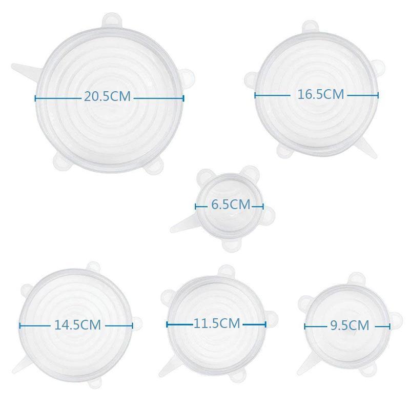 Fesara | Airtight Silicone Kitchen Storage Lids (6 Pack)