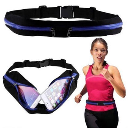Sporty Double Pocket Waist Belt