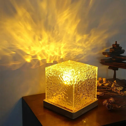 Colourful LED Cube Lamp with Prism Effect
