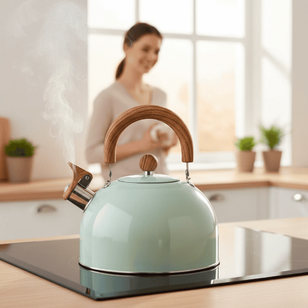 Fast Boil 3L Stainless Steel Whistling Kettle with Ergo Handle