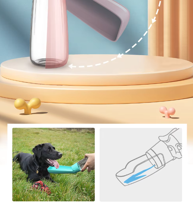 Portable Pet Water Bottle - Leak Proof 550ml