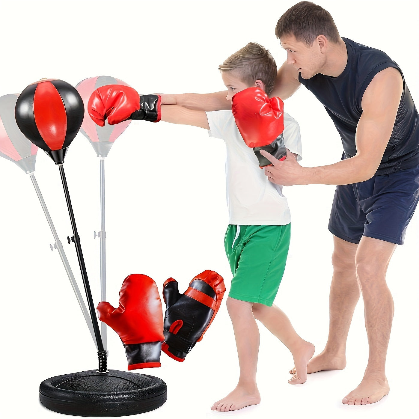Kids Boxing Set with Punching Bag and Gloves - Fesara