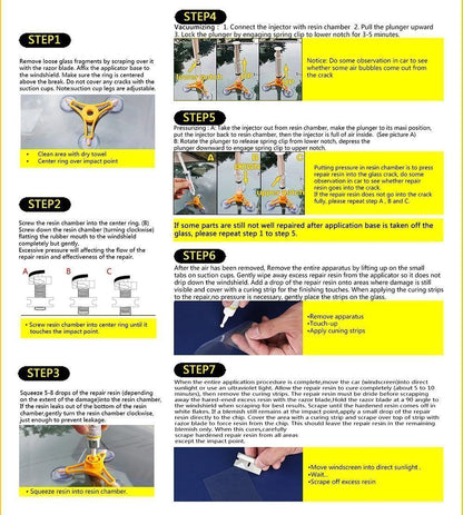 Glass Repair Fix Kit