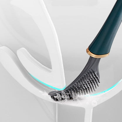 Sanitary Toilet Brush with Holder and Fast Dry Design