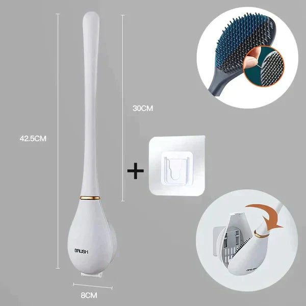 Sanitary Toilet Brush with Wall Holder