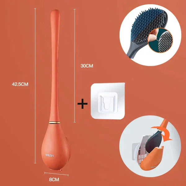 Sanitary Toilet Brush with Wall Holder