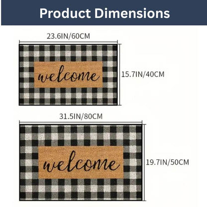 Buffalo Check Welcome Mat - Mat - Wild Eye Vision