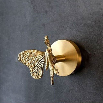 Stylish Animal Shaped Wall Hook Rack with Gold Finish