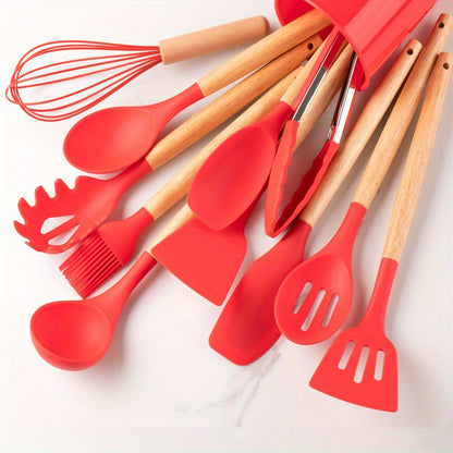 Premium 12-Piece Silicone Cooking Utensil Set