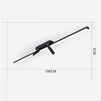 Slim LED Linear Ceiling Mount Light Fixture