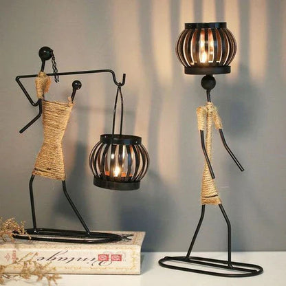 Classic Vintage Metal Candle Holder