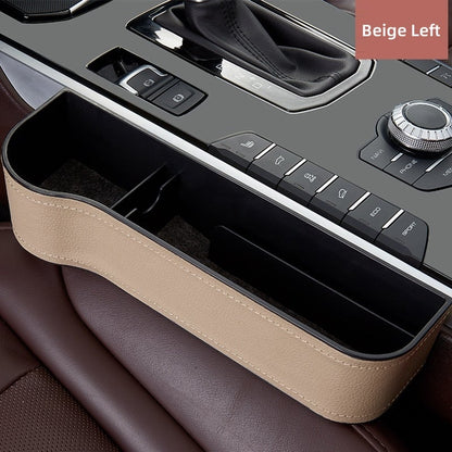 Premium Leather Auto Seat Storage Organizer