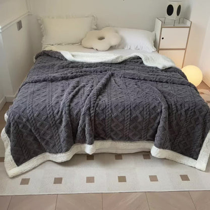 Cozy Soft Plush Throw Blanket for Home Decor