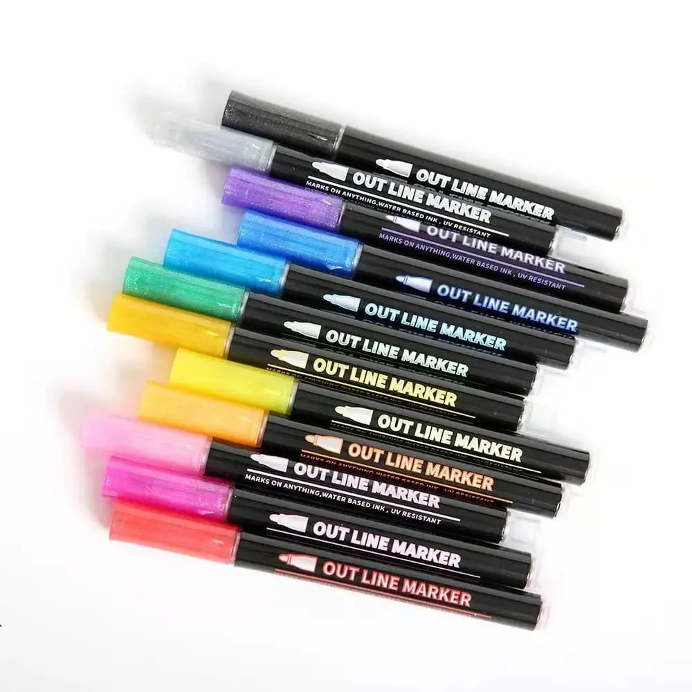 Vibrant Metallic Art Marker Set