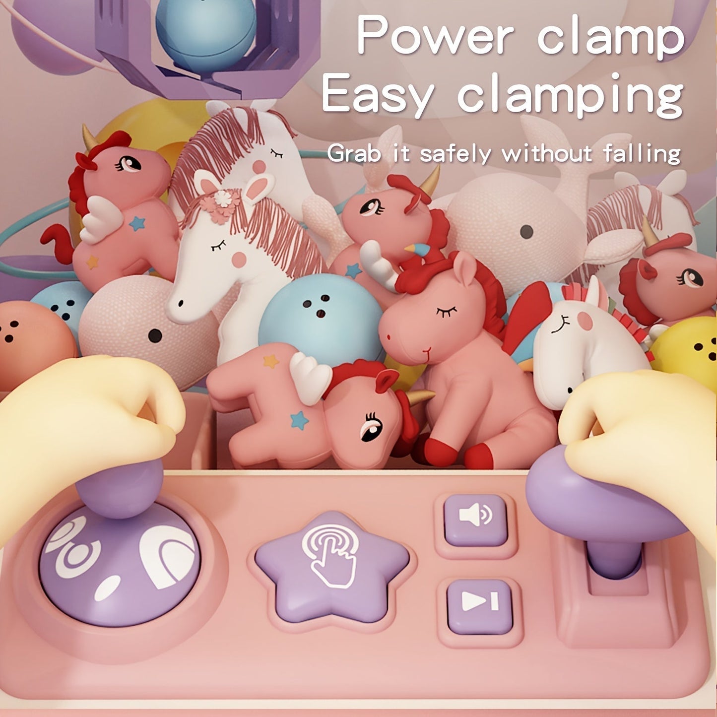 Cute Mini Plush Claw Machine Toy