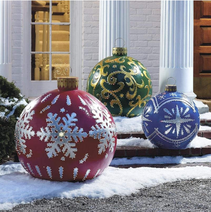 Festive Outdoor Christmas Inflatable Ball Decoration