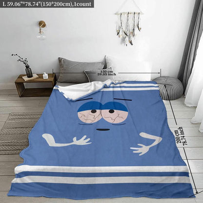 Cozy Plush Cartoon Throw Blanket