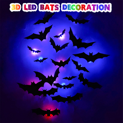 Spooky 3D Bat LED Wall Lamp