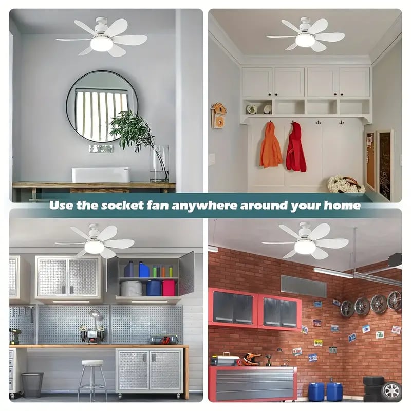 Compact 2-in-1 Ceiling Fan and Light Kit