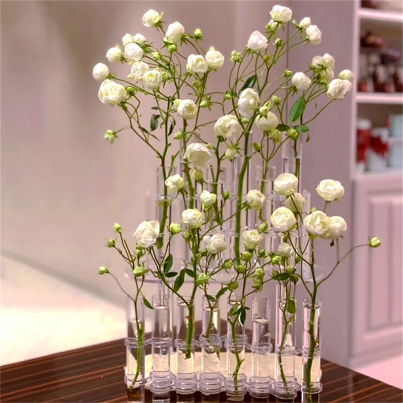 Beautiful Floral Glass Vase Set