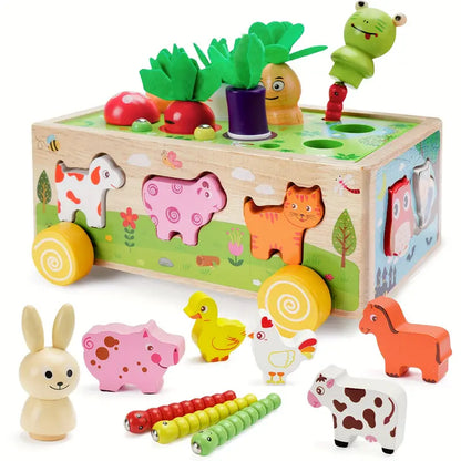 Fun Wooden Learning Block Toy - Fesara