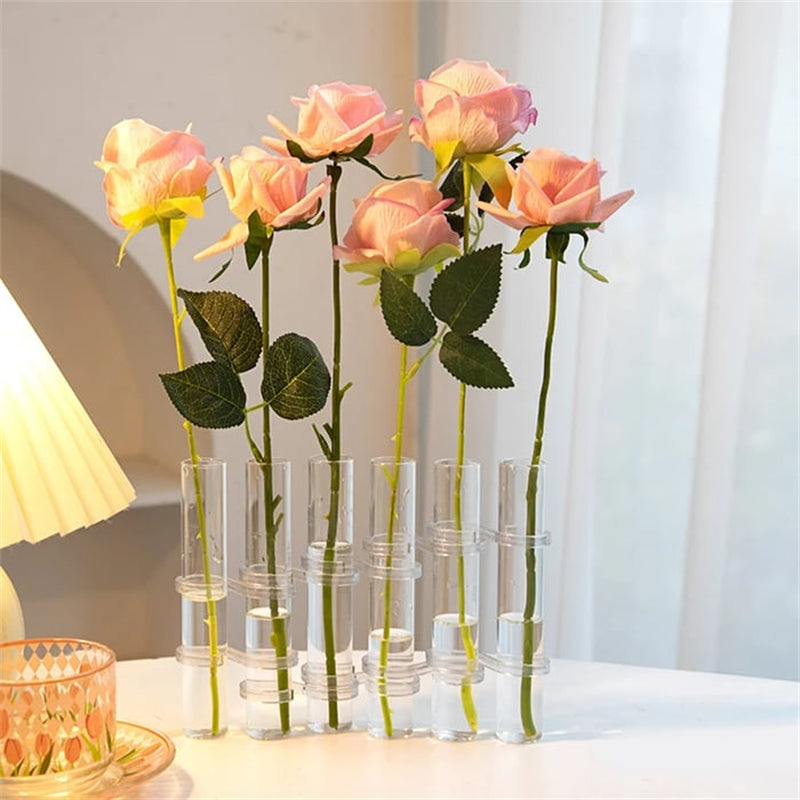Beautiful Floral Glass Vase Set