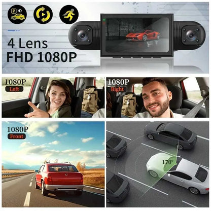 HD Car Dashboard Camera with Night Vision & Parking Mode
