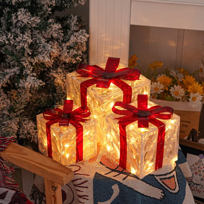 Bright Christmas Gift Boxes Set of 3