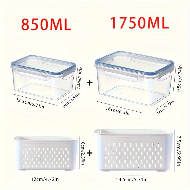 Reusable BPA Free Food Container Set of 4