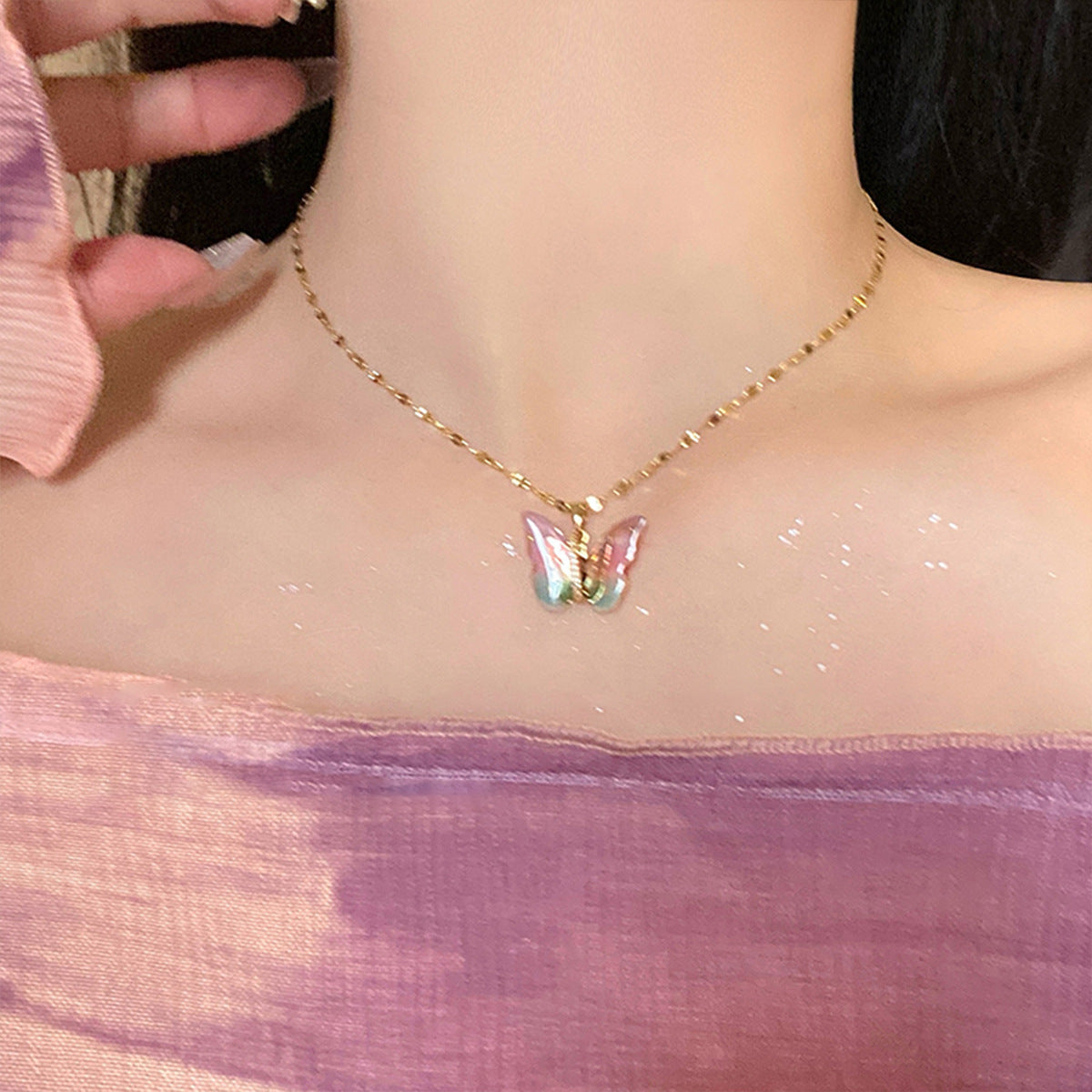 Beautiful Butterfly Pendant Necklaces