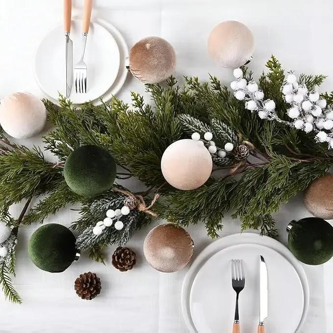 Luxurious Velvet Christmas Ornaments