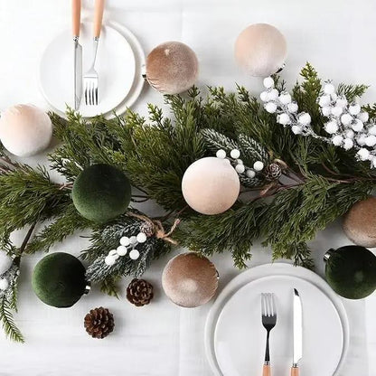 Luxurious Velvet Christmas Ornaments