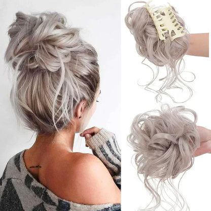 Fesara | Bouncy Bun Hair Extension - Easy Clip in Hairpiece