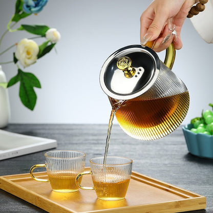 Clear Borosilicate Glass Teapot – Sleek Design