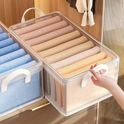 Compact Collapsible Storage Containers for Clothes and Books