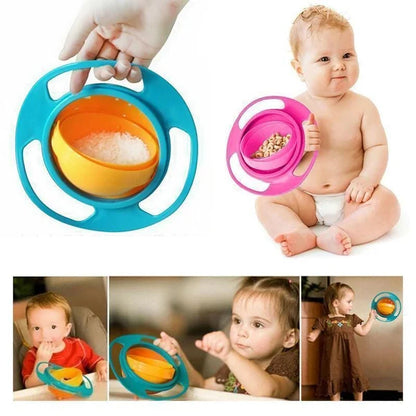 Easy Spill Proof Rotating Food Bowl
