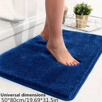 Plush Bathroom Mat with Extra Grip and Absorbency
